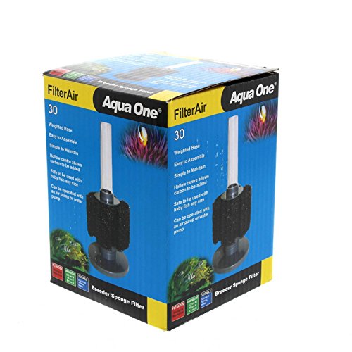 Aquarium Filter Air 30 Fish Tank 19884 Aqua One Carbon Weighted Base Filtration