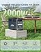 ABOK Ark2000 Powerstation LiFePO4, erweiterbar auf 4,6kWh, 1,3h 0–100% Schnellladung, 2000W AC Solargenerator mit UPS & App-Steuerung für Camping, Notfälle, Wohnmobile & Off-Grid Ark2000 + 200W