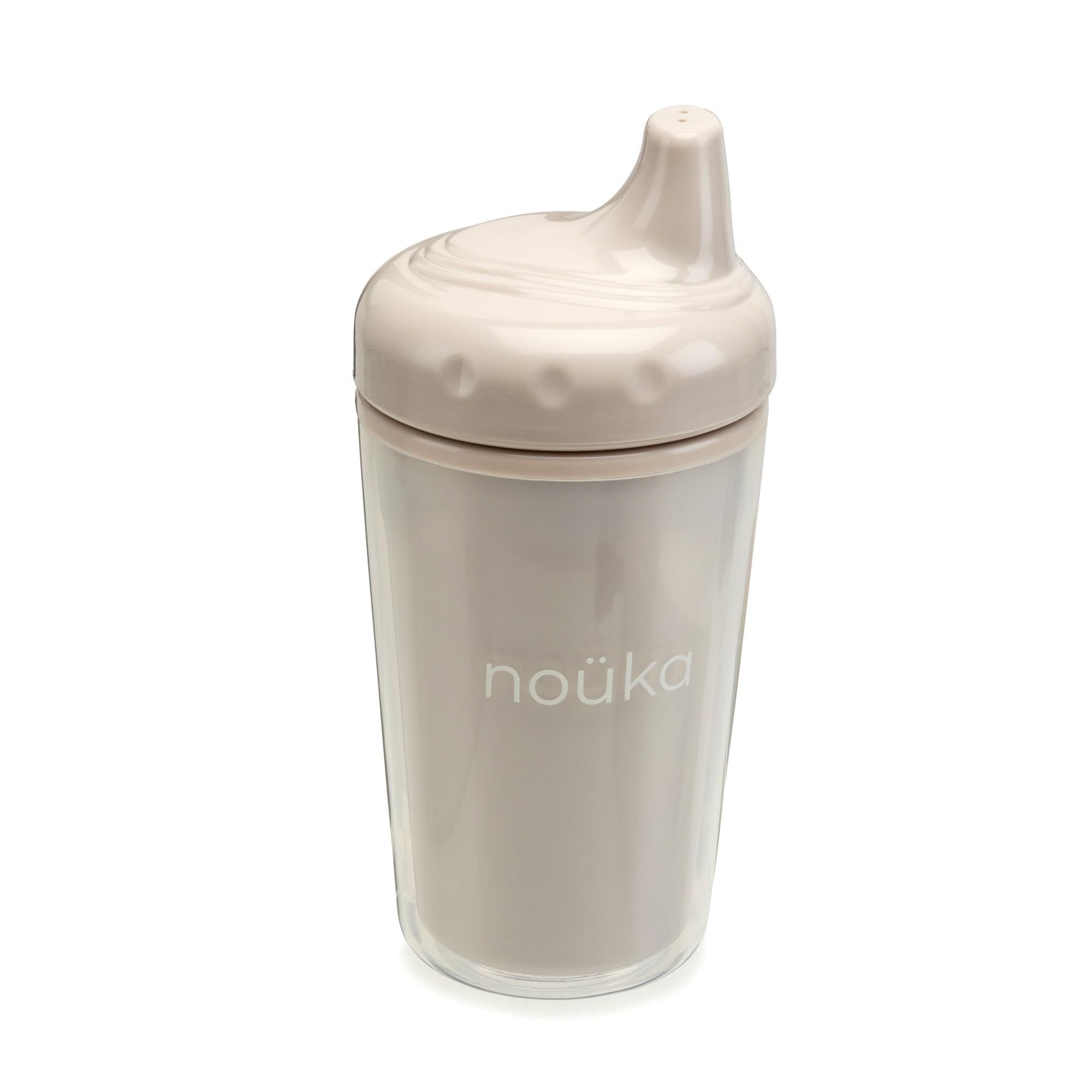 Photo 1 of noüka Insulated and Non-Spill Sippy Cup | Leak Proof and Easy Grip | Keeps Drinks Hot or Cold | Soft Sand