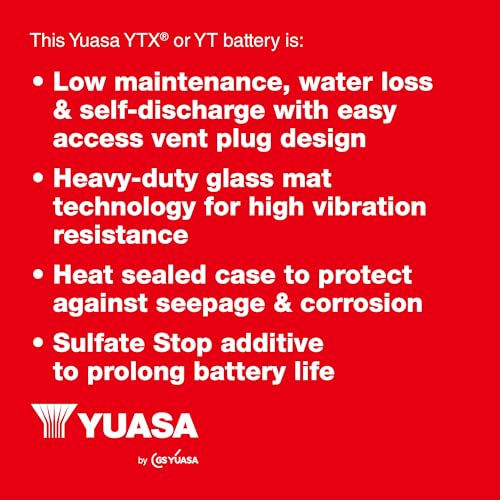 Yuasa YTX12 12V 180 CCA wartungsfreie VRLA AGM Motorradbatterie