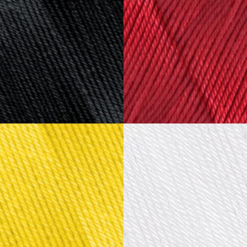 Sowl Acrylic Yarns | Silky Touch | Red | 100% Microfiber Acrylic Yarn 1 Ball Skeins 3.5 Oz 100 G 380 Yrds | Fingering Weight Yarn For Knitting #TOP1