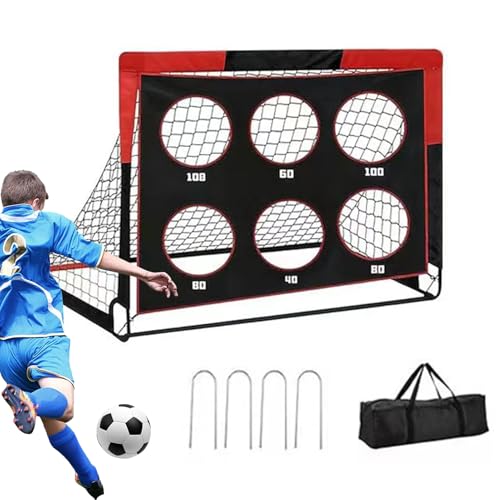 Porta Da Calcio Per Giardino | Set Attrezzatura Bersaglio Con Design Moderno,Porta Calcio Pieghevole Rettangolare Esterna Larghezza 1.22 M Altezza 0.91 M | per Allenamento Sportivo Bambini,