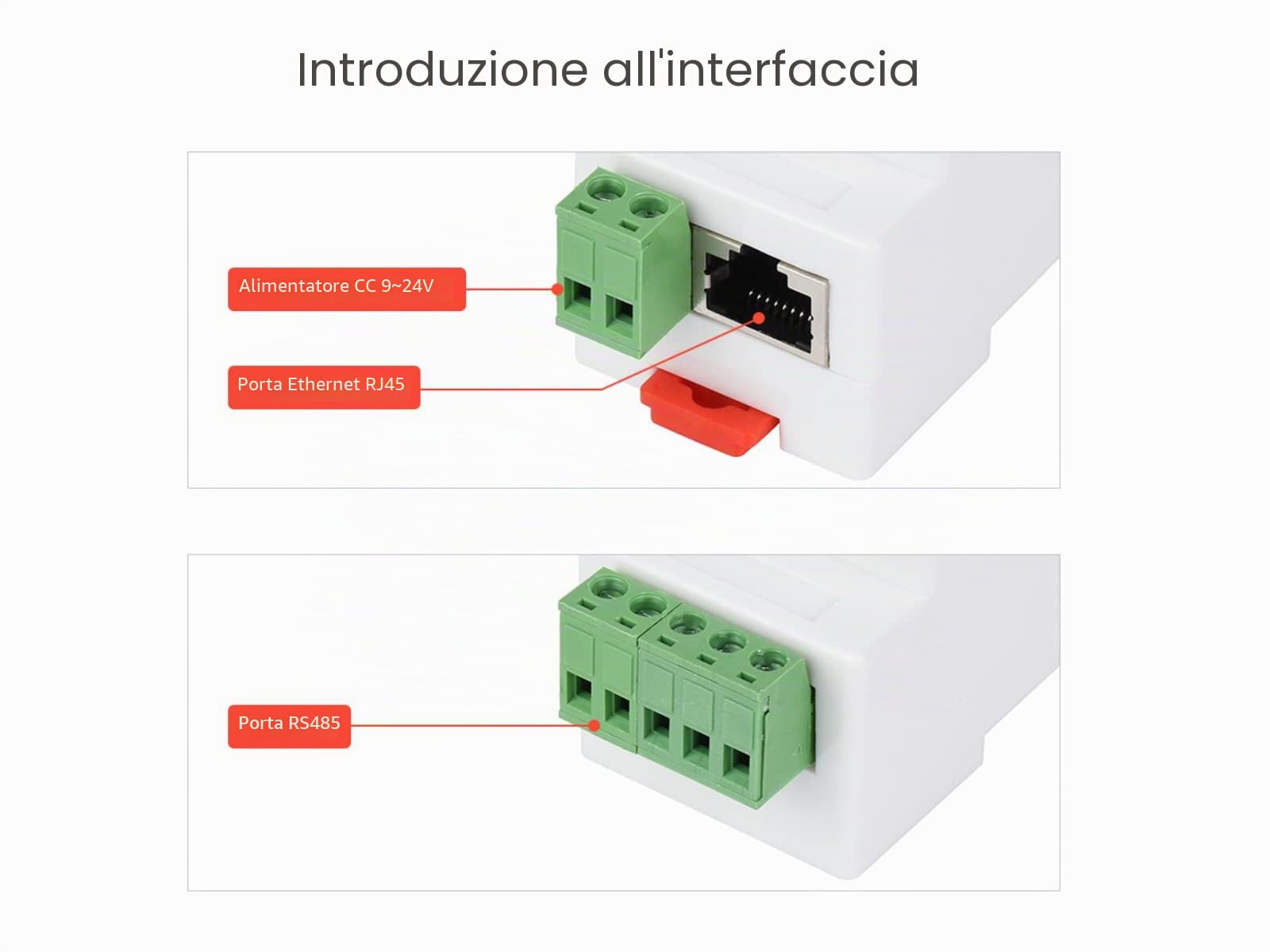 Waveshare RS485 to RJ45 Ethernet Converter Module, Industrial Rail-mount RS485 Serial Server,TCP/IP to Serial Module,300~115200 bps Baudrate,10 / 100M auto-negotiation RJ45 connector