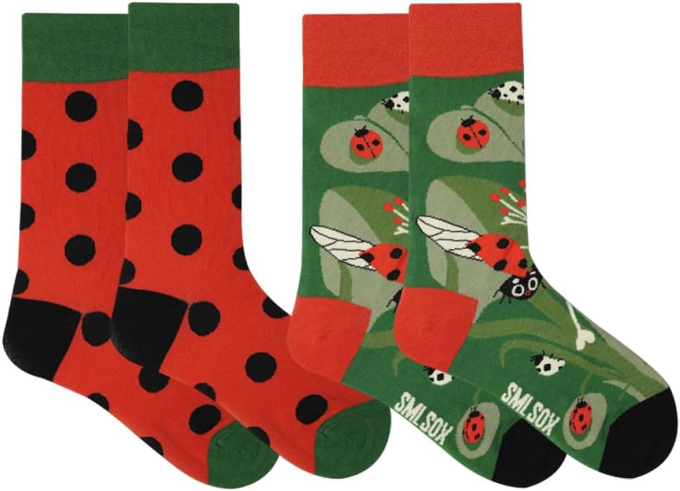 2 Pairs Fun Animal Crew Socks For Womens & Teens,Novelty Mid Calf Socks,Colorful Cute Daily Wear & Animal Lover Gift