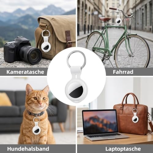 4er-Pack Tracker Tags [Apple MFi-Zertifiziert] for Apple Find My (nur iOS) – Ansicht 8