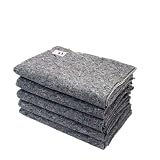 Lot de 5 Couvertures garde meubles - LNT France - Pour Déménagement - Protection Meubles- Transport et Stockage - 150 x 200 cm - 330 g/m2 Couverture 100% Textile Recyclé