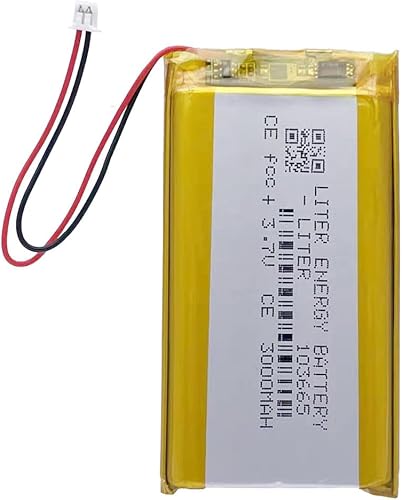 3.7V 103665 3000mAh batería de iones de polímero de litio recargable batería de polímero con conector JST 0.049 in para Miyoo Mini