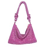 Rhinestone Purse Sparkly Evening bag Silver Clutch Purses for Women Evening, Cross Body Handbags for