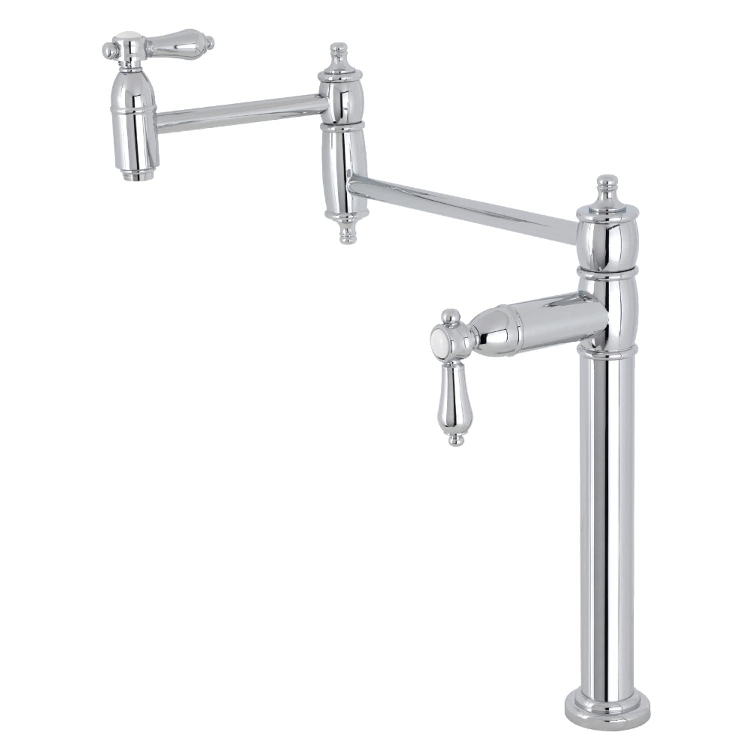 Remplissage de pot chrome poli Heirloom KS3701BAL robinet mural luxe
