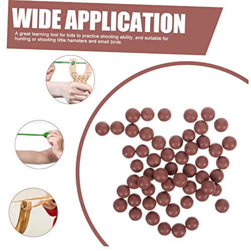 Yardwe 1 Bola De Argila Bolas De Jogos De Bola De De Caça Contas De Contas De Catapulta Balas De Bri