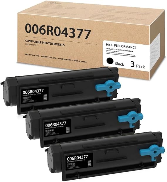 Toner for B310 - 006R04377 High Capacity (8,500 Pages) Replacement for Xerox B305 B310 B315 Printers, 3 Pack Black