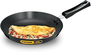 Hawkins Futura 24 cm Frying Pan, Hard Anodised Fry Pan, Black (AF24) Price In India