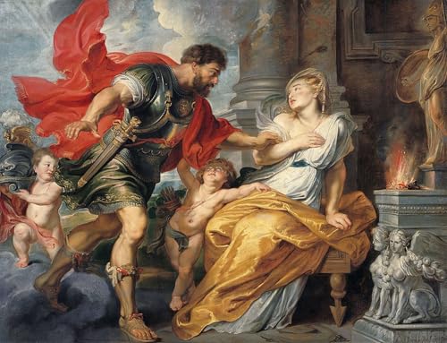 Toile modern peinture Marte e Rea Silvia Rubens haute définition
