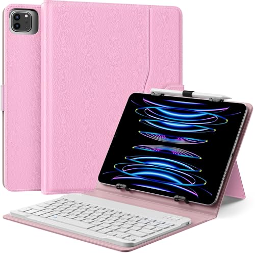 MoKo Funda Universal con Teclado para 9',9.7',10.1',10.2',10.4',10.5',10.9',11' Tableta, Teclado...