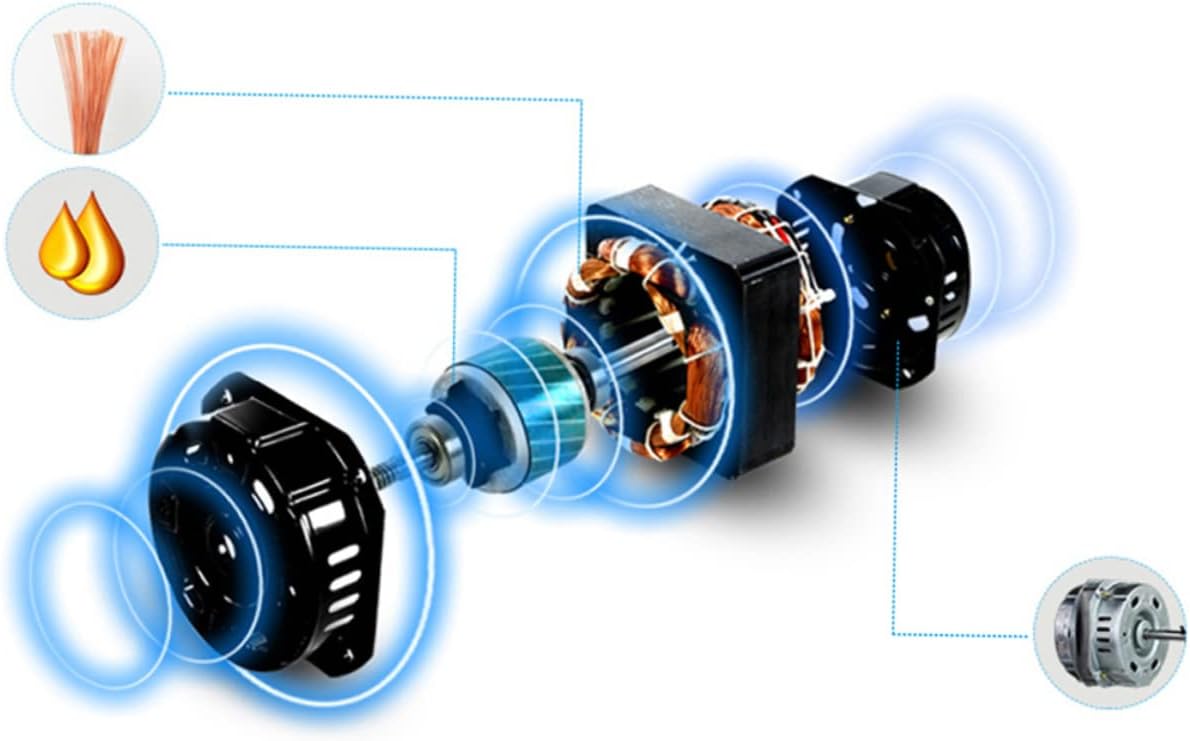 Pure Wire Motor Ventilation Fan Wall Mount for Kitchen Bathroom Strong Wind Low Noise