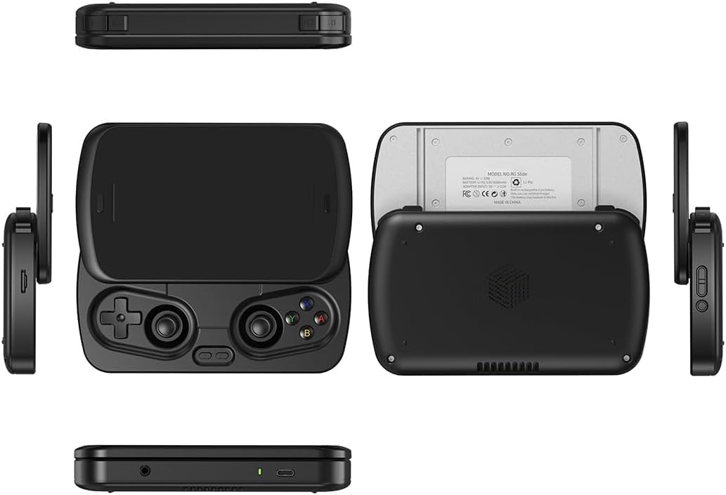 Consola de juegos portátil con diseño plegable y batería recargable para juegos retro