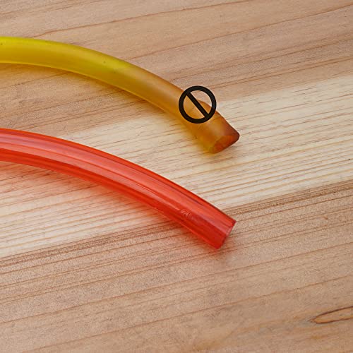 Mtatcn Fuel Line Hose Kit Gas Oil Pipe Tube Gasoline Fuel Filter Line Clips For Gy6 50Cc Ssr Taotao Gas Go Kart Dirt Bike Atv Moped Gas Scooter Motorcycle Parts-Red #TOP3