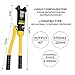 Doppy Hydraulic Crimping Hand Tool 16 Ton 9 AWG to 600 MCM Wire Hydraulic Crimping Tool Set Cable Lug Terminal Crimper With 13 Pairs of Dies