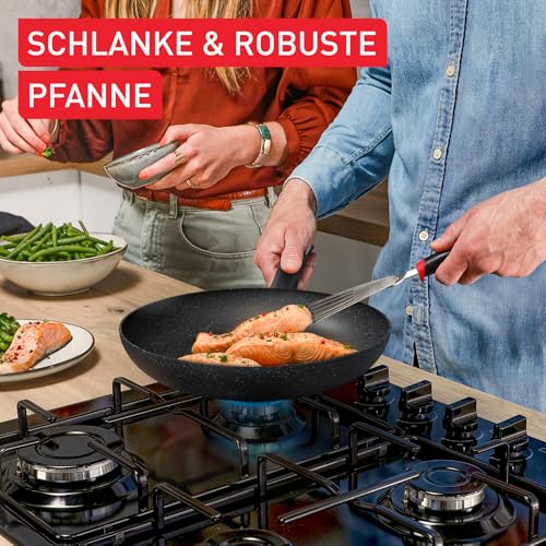Tefal Explore Stone G7 Bratpfanne 24 cm – Antihaft Pfanne Induktion geeignet, Thermo-Signal Temperaturanzeige, kratzfeste Beschichtung… – Ansicht 6