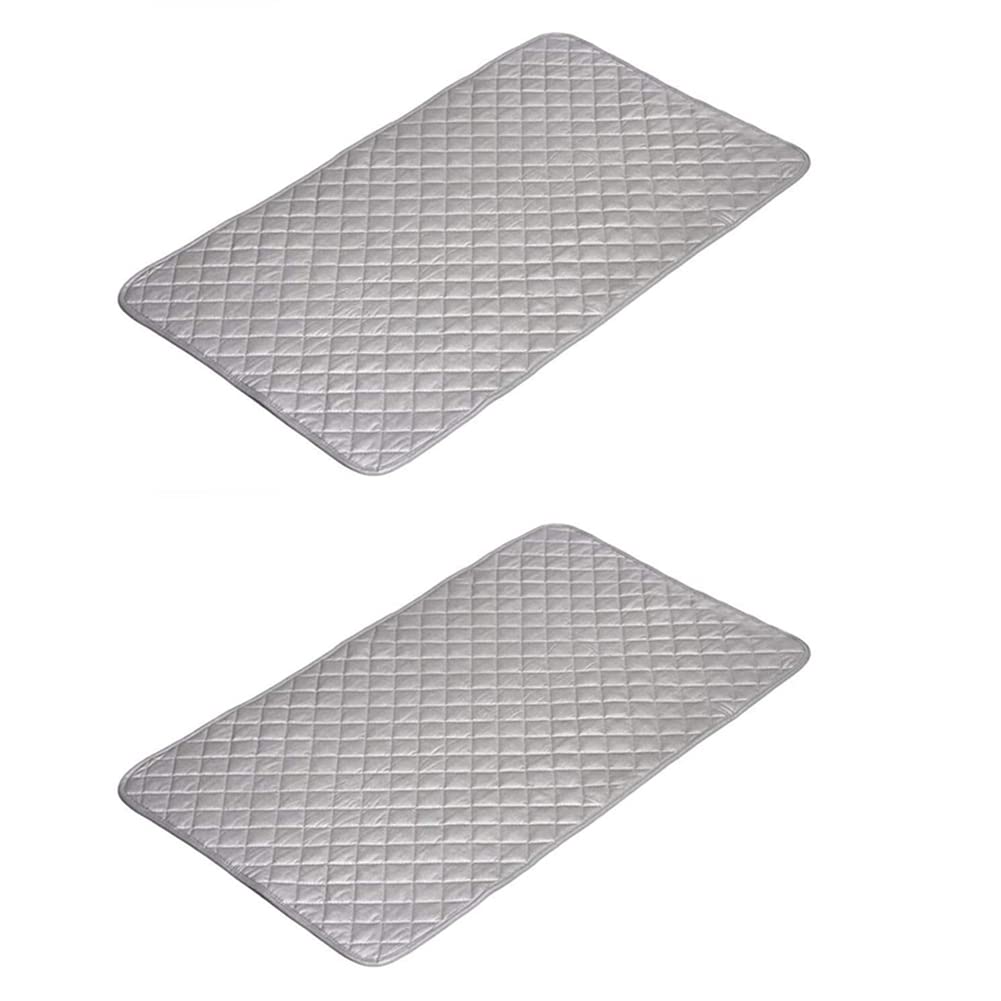 Hndhbfgrt 2X Thickened High Temperature Non-Slip Ironing Iron Pad Laundry Mat Mat-48X85cm