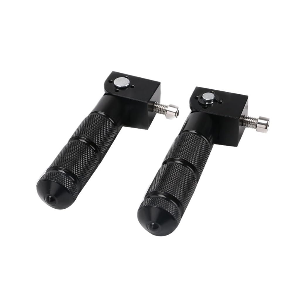 Cale pied moto noir MB-BF001-BK : repose-pieds arrière discrets 8mm