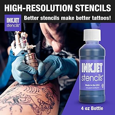 Ink Jet Refill Stencil Ink Compatible for Stencils Printer Ink (Violet, 4-Oz Bottle)