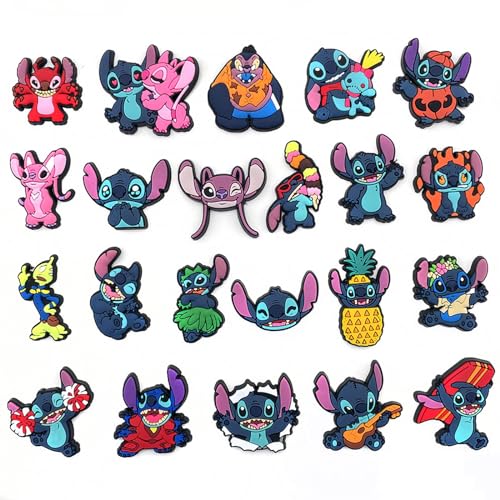 Cartoon DIY Adornos de Zapatos,Decoración de Zapatos de Dibujos Animados,Decoración de Zapatos de Joyería de Anime,Accesorios de Decoración de Zapatos para Regalos de Niños,20 Piezas PVC Shoe Charms