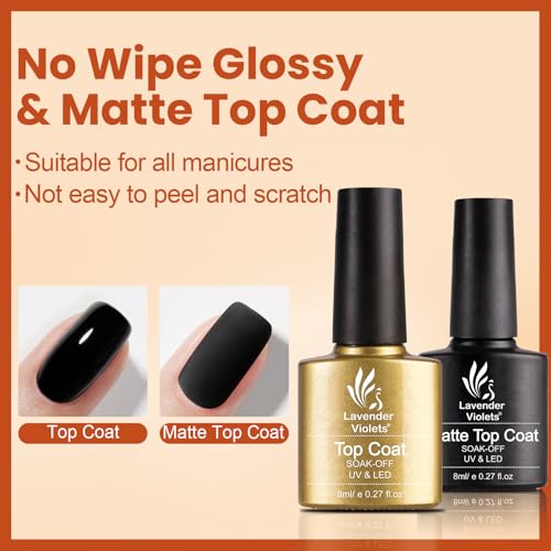 50% Off Lavender Violets 30pc Gel Nail Polish Set with 27 Colors