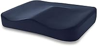 Tempur-Pedic Medium Seat Cushion Dark Navy Blue - Contoured Memory Foam for Pressure Relief & Long-Lasting Comfort