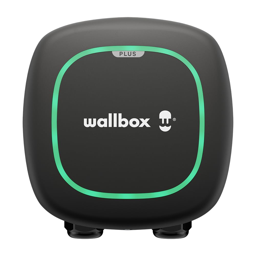 Wallbox Pulsar Plus Level 2 Electric Vehicle Smart Charger - 40 Amp, Ultra-Compact, WiFi, Bluetooth, Alexa/Google Home, UL Certified, 25ft Cable, Indoor/Outdoor EVSE, Assembled in USA