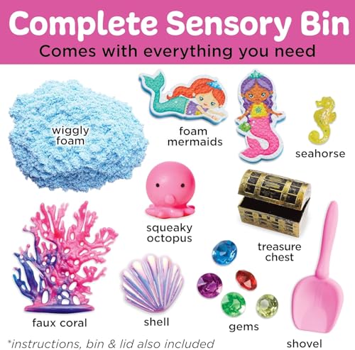 Image of Creativity for Kids Sensory Bin: Mermaid - Mermaid Toys and Sensory Bins for Toddlers, Sensory Box and Bin Filler, Toddler Activities and Gifts for Girls (Ages 3+)