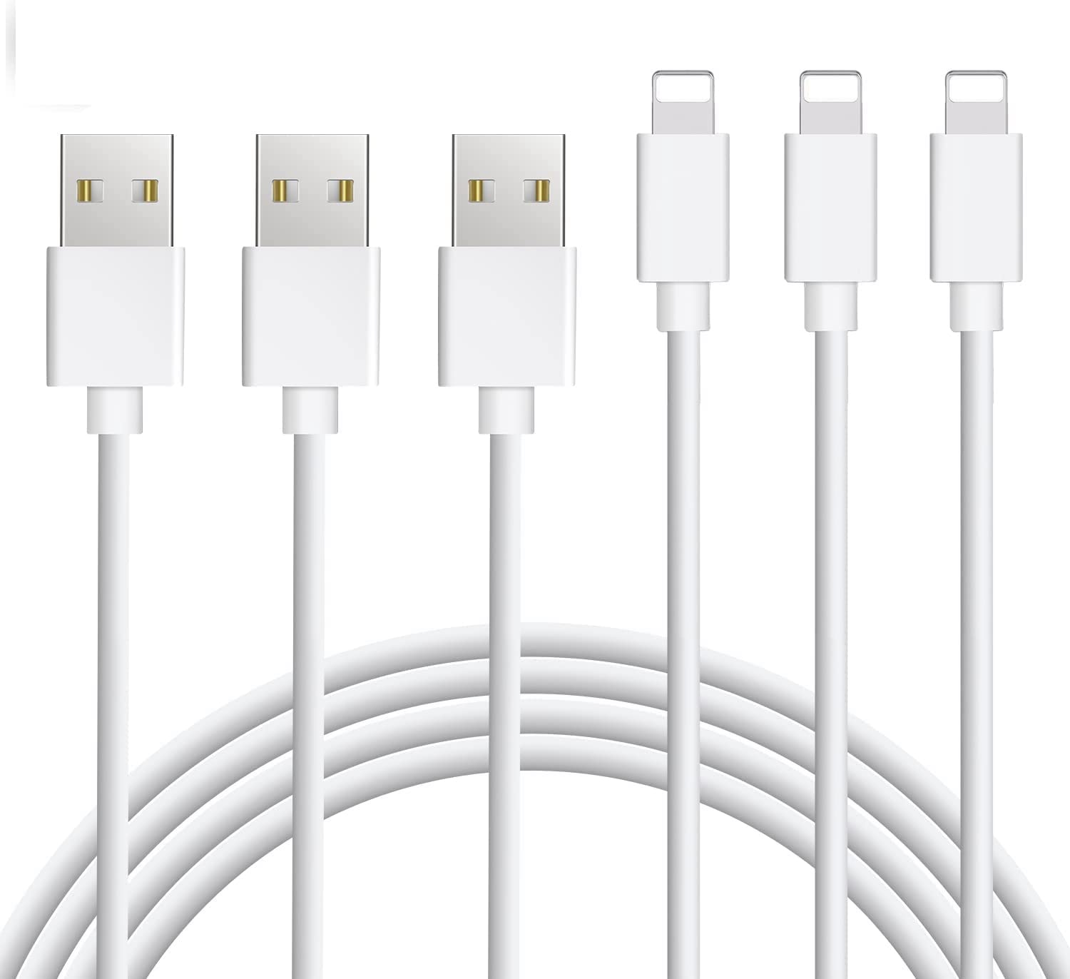 Amazon.co.jp: iPhone 充電ケーブル 純正 ライトニングケーブル 1.8M*3