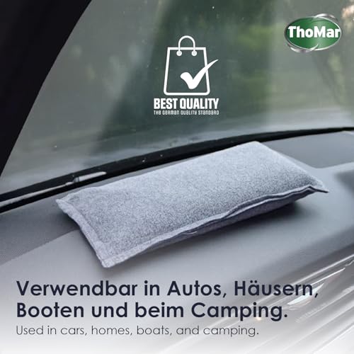 ThoMar 604230 airdry Duo Auto-Entfeuchter 2er Set , 2 x 600g Luftentfeuchter wiederverwendbar , Schützt vor beschlagenen Auto-Scheiben , Nimmt bis 1000 ml Feuchtigkeit auf, 80 Prozent