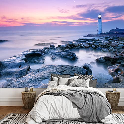 Wall26 - Lighthouse - Removable Wall Mural | Self-Adhesive Large Wallpaper - 66X96 Inches #TOP4