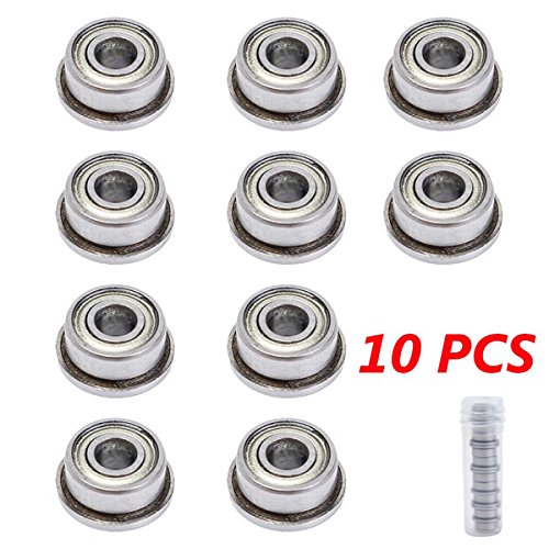 10pcs F693ZZ 3mmx8mmx4mm Double Shielded Flanged Ball Bearings