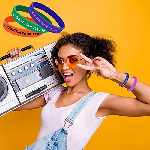 Personalisierte Silikonarmbänder von Aolun Individuelle Gummiarmbänder