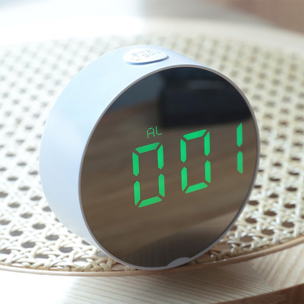 Kuber Industries ABS Battery Oprated Loud Digital Alarm Clock|Desk, Table Clock|Alarm Clock for Heavy Sleepers-Pack of 2 (White) (B0CN1619RS) Amazon Price History, Amazon Price Tracker