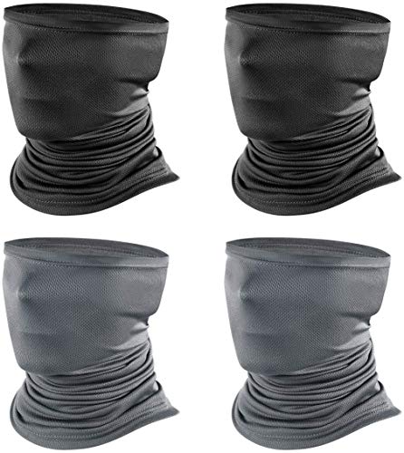 WBYJ 4pcs Braga Cuello Unisex, Elástica Multifunción Bandana Moto Ciclismo Protección UV Pasamontañas de Verano Transpirable Pañuelos Cabeza, Máscara Deportiva Hombre Mujer para Deportes al Aire Libre