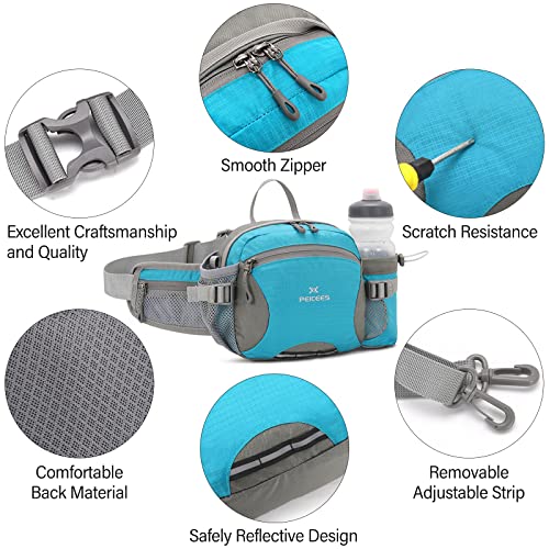 Peicees-Hiking-Fanny-Pack-Large-Waist-Bag-for-Men-Women-with-Bottle-Holder-Water-Resistant-Lumbar-Pack-for-Hiking-Camping-Fishing-Outdoor-Bottle-Not-Included