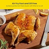 Chefman Digital Air Fryer, Large 5 Qt Family Size, One Touch Digital Control Presets, French Fries, Chicken, Meat, Fish, Nonstick Dishwasher-Safe Parts, Automatic Shutoff, Black