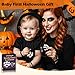 Halloween Baby Teething Ring Toys – Skull & Bat Silicone Teethers for Newborns, Infants & Toddlers – Sensory Chew Bracelet for Teething Relief – Perfect Baby’s First Halloween Basket Stuffers