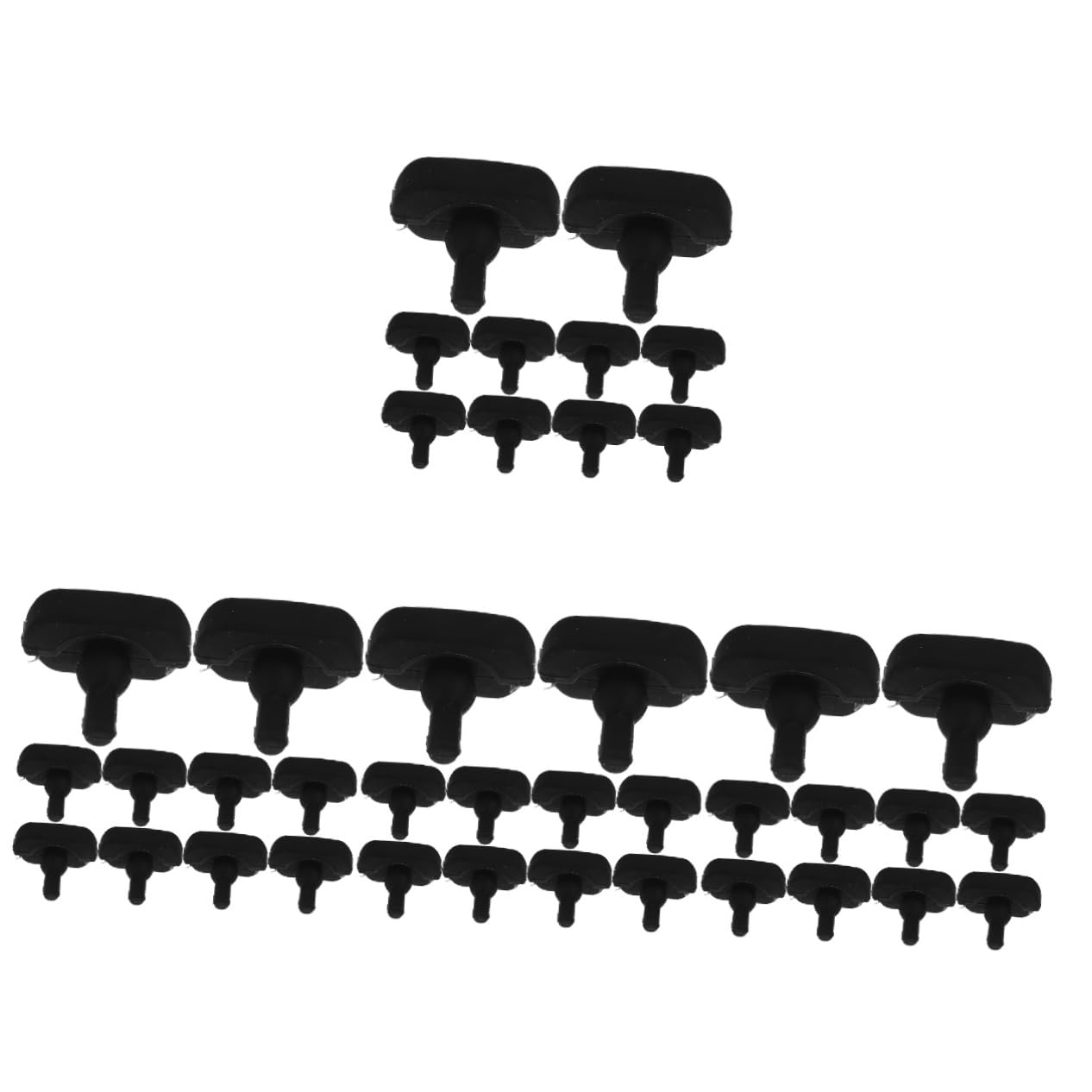 Cabilock 40pezzi Paraurti Silicone Per Friggitrice Ad Protezione Antigraffio Per Vassoi Facile e Sostituire Accessorio Per Anti- e