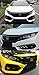 TYPE-R Style Front Hood Mesh Grill Grille Compatible with 2016-2018 Honda Civic Glossy Black FK8
