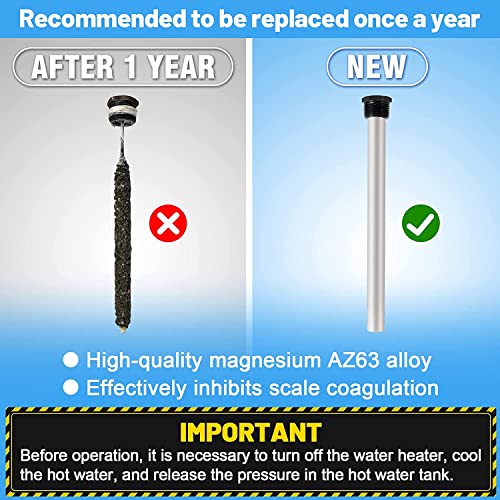 Rv Heater Anode Rod 2 Pack Eau Magnesium Rv Hot Water Tank 232767 Anode