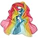 GOFINEE Women Soft Chiffon Lightweight Neck Scarf Head Hair Wrap Multicolour