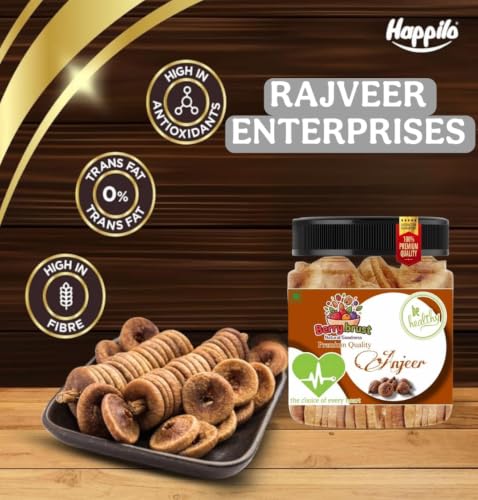 Image of RAJVEER ENTERPRISES Premium Afghan Anjeer | Whole Dried Figs | 100% Natural Healthy Dry Fruit Jar Pack (Anjeer, 1000 G)