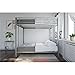 DHP Sidney Full over Full Metal Bunk Bed, Silver