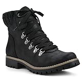 CLIFFS BY WHITE MOUNTAIN Women's Shoes Primed Ankle Bootie, Black/Fabric, 8 M