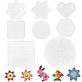 【El regalo perfecto】 La tabla de planchar es el regalo perfecto para usted y sus hijos. Puedes jugar con ellos e interactuar con ellos. Tendrás un agradable momento de interacción. Por lo general, se usa para hacer llaveros, amuletos de teléfonos celulares, broches y varias obras de arte y colgantes exquisitos.