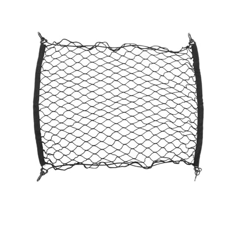 Filet de rangement extensible pour coffre évitant le glissement des objets